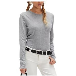 NWOT Free People Nova Long Sleeve ~Grey